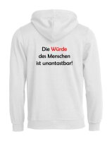 Pulli/Hoody/Zipper mit Aufdruck Würde des Menschen