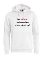 Pulli/Hoody/Zipper mit Aufdruck Würde des Menschen