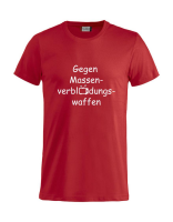 Shirt mit Aufdruck Massenverblödungswaffen
