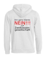 Pulli/Hoody/Zipper mit Aufdruck Zweiklassengesellschaft