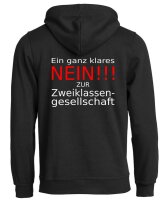 Pulli/Hoody/Zipper mit Aufdruck Zweiklassengesellschaft