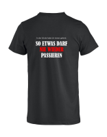 T-Shirt mit Aufdruck Nie wieder passieren