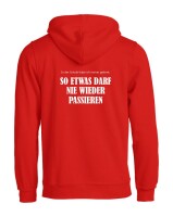 Pulli/Hoody/Zipper mit Aufdruck Nie wieder passieren