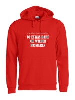 Pulli/Hoody/Zipper mit Aufdruck Nie wieder passieren