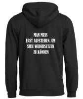 Hoody mit Aufdruck Widersetzen