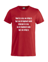 T-Shirt mit Aufdruck Moral Gehorsam