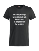 T-Shirt mit Aufdruck Moral Gehorsam