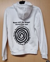 Hoody mit Aufdruck Raus aus der Angst