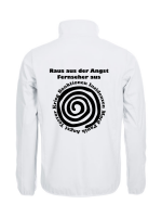 Softshell Jacke mit Aufdruck Raus aus der Angst