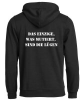 Pulli/Hoody/Zipper mit Aufdruck Lügen mutiert