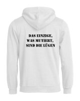 Pulli/Hoody/Zipper mit Aufdruck Lügen mutiert