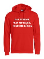 Pulli/Hoody/Zipper mit Aufdruck Lügen mutiert