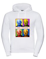 Pulli/Hoody/Zipper mit Aufdruck Free Assange