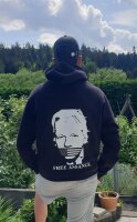 Hoody mit Aufdruck Free Assange