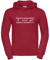 Pulli/Hoody/Zipper mit Aufdruck Frisch geduscht statt geimpft