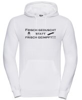 Hoody mit Aufdruck Frisch geduscht statt geimpft