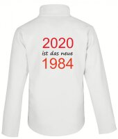 Softshell Jacke mit Aufdruck 1984