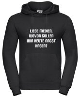 Pulli/Hoody/Zipper mit Aufdruck Medien Angst