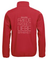 Softshell Jacke mit Aufdruck Meine DNA