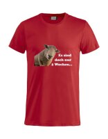 T-Shirt mit Aufdruck Schaf zwei Wochen