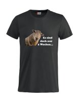 T-Shirt mit Aufdruck Schaf zwei Wochen