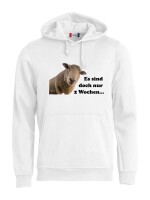 Pulli/Hoody/Zipper mit Aufdruck Schaf zwei Wochen