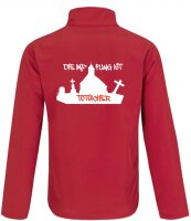 Softshell Jacke mit Aufdruck Impfung todsicher