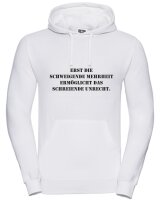 Pulli/Hoody/Zipper mit Aufdruck Schweigende Mehrheit