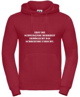 Pulli/Hoody/Zipper mit Aufdruck Schweigende Mehrheit