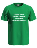 grünes Shirt, verschiedene Motive