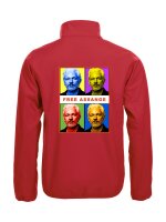 Regenjacke mit Aufdruck Free Assange