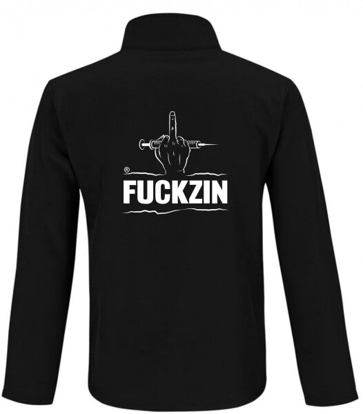 Softshell Jacke mit Aufdruck Fuckzin