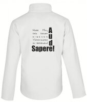 Softshell Jacke mit Aufdruck Sapere Aude!