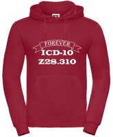 Pulli/Hoody/Zipper mit Aufdruck Forever ICD-Code ungeimpft