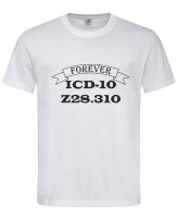 T-Shirt mit Aufdruck Forever ICD-Code ungeimpft