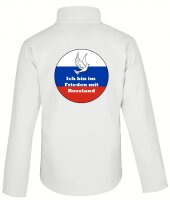 Softshell Jacke mit Aufdruck Frieden mit Russland