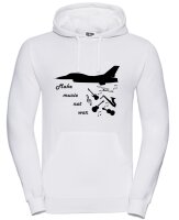 Pulli/Hoody/Zipper mit Aufdruck Make music not war