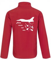 Softshell Jacke mit Aufdruck Make music not war