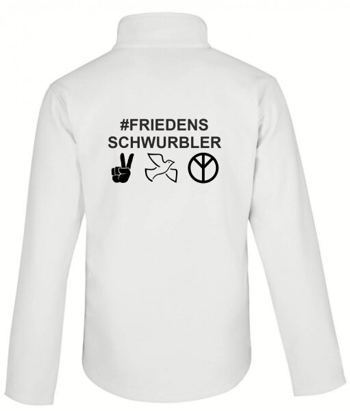 Softshell Jacke mit Aufdruck Friedensschwurbler