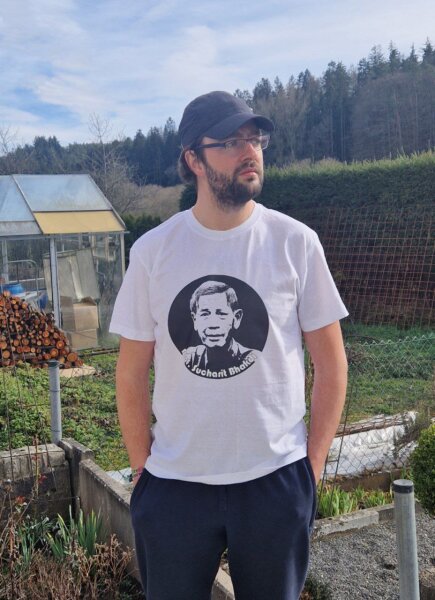 T-Shirt mit Aufdruck Bhakdi