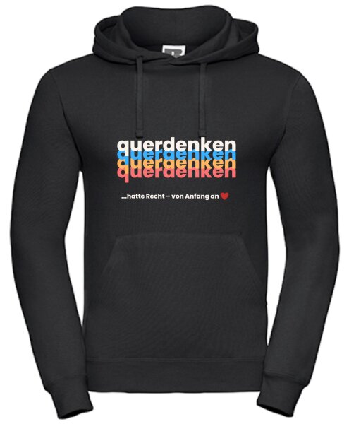 Pulli/Hoody/Zipper schwarz 4xQuerdenken hatte Recht