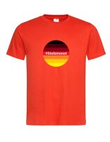Shirt mit Aufdruck Deutschlandfahne mit #Stolzmonat oder #Stolzstattproud