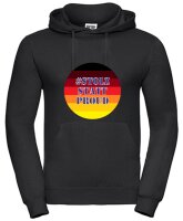 Pulli/Hoody/Zipper mit Aufdruck Deutschlandfahne mit #Stolzmonat oder #Stolzstattproud