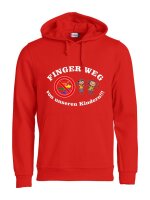 Hoody mit Aufdruck Finger weg von unseren Kindern!!!