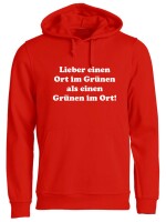 Pulli/Hoody/Zipper mit Aufdruck Grünen im Ort