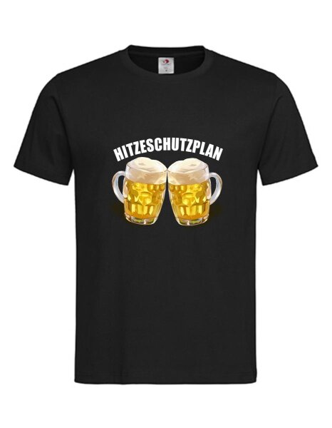 Shirt mit Aufdruck Hitzeschutzplan Bier