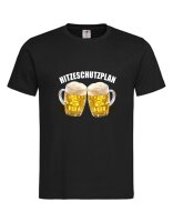 Shirt mit Aufdruck Hitzeschutzplan Bier