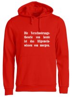 Pulli/Hoody/Zipper mit Aufdruck Verschwörungstheorie...