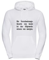Hoody mit Aufdruck Verschwörungstheorie Allgemeinwissen