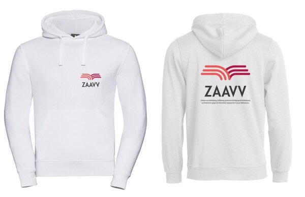 Pulli/Hoody/Zipper beidseitig bedruckt ZAAVV Zentrum für Aufarbeitung, Aufklärung...